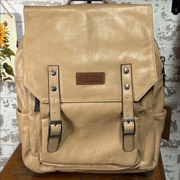 cream brown leather backpack STS Cowhide Lanni – McGregor General Store a dedicated wipes pocket Shop Brown Genuine Leather Commuter